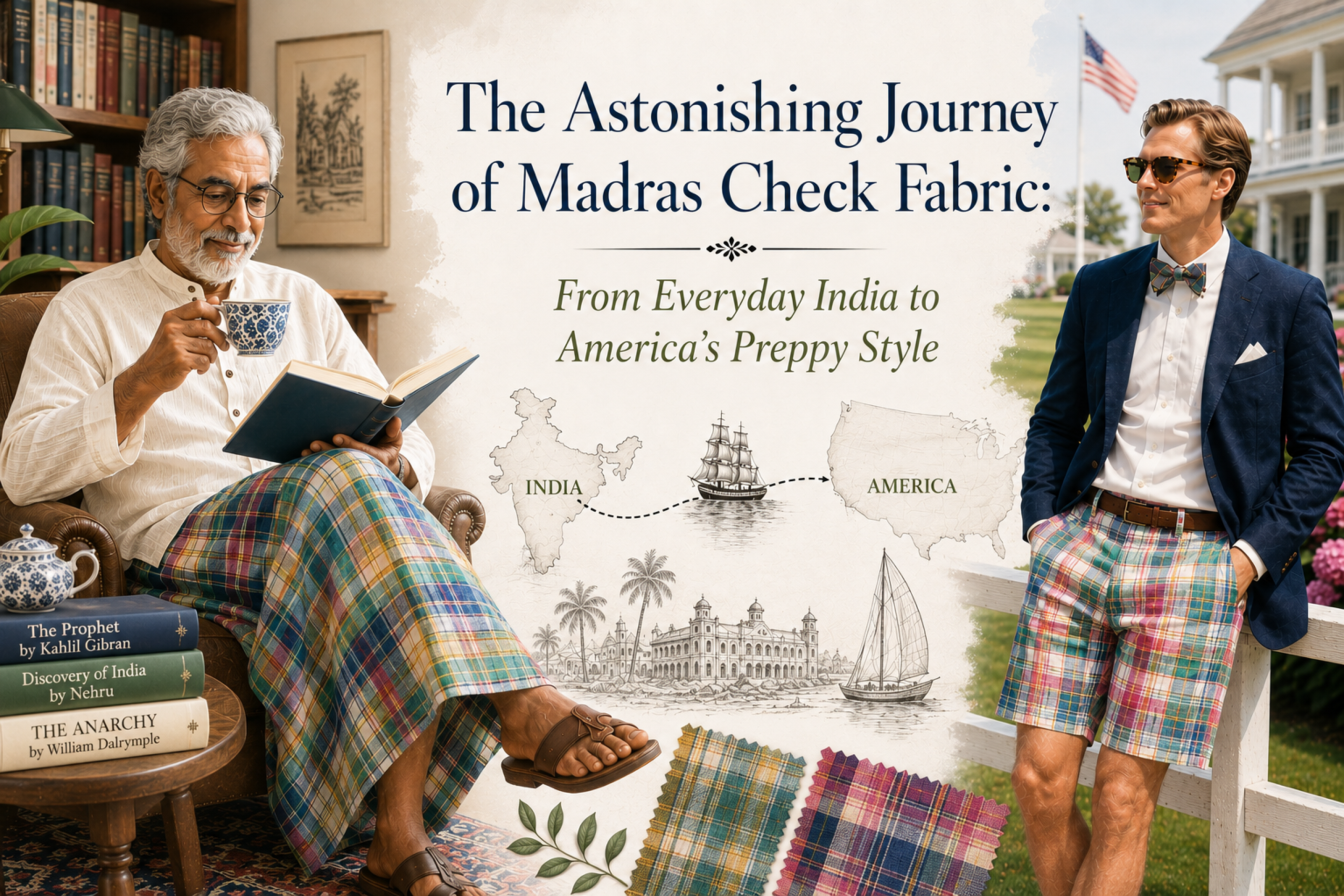 Madras Check Cotton Textile from India